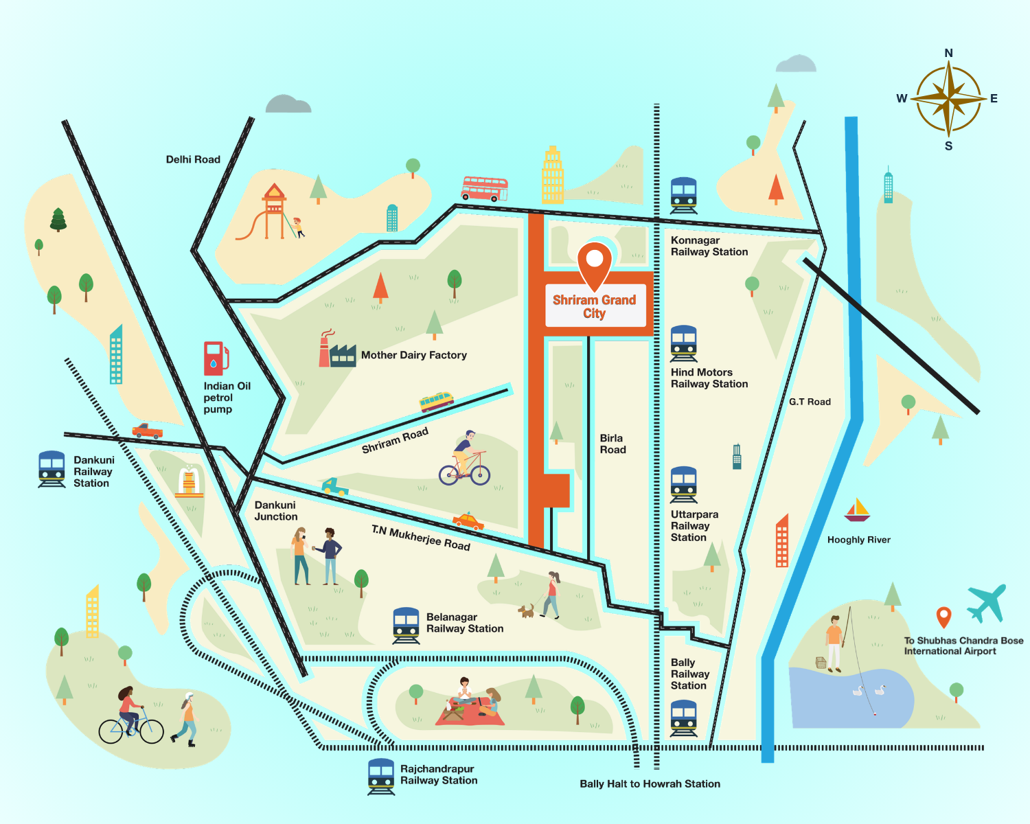 Shriram Grand City Location Map